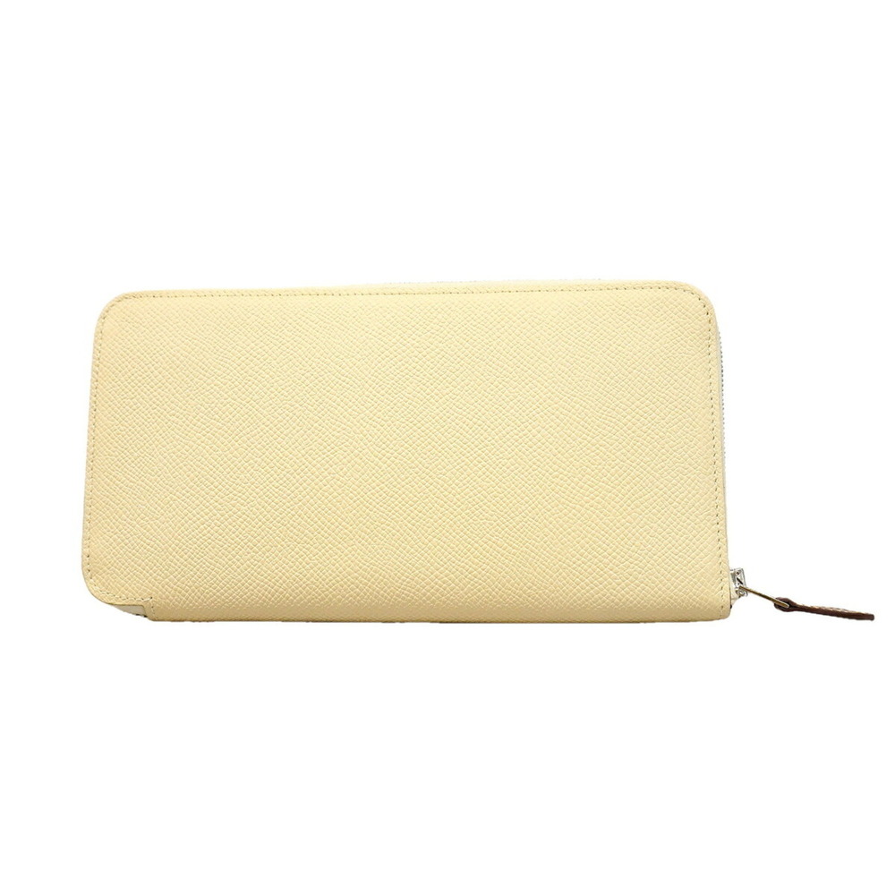 Hermes Azap Long Silk In Wallet, Veau Epsom Leather, Craie, D Stamp, Men's/Wo...